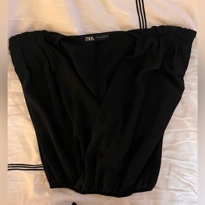 Zara shoulder pad blouse